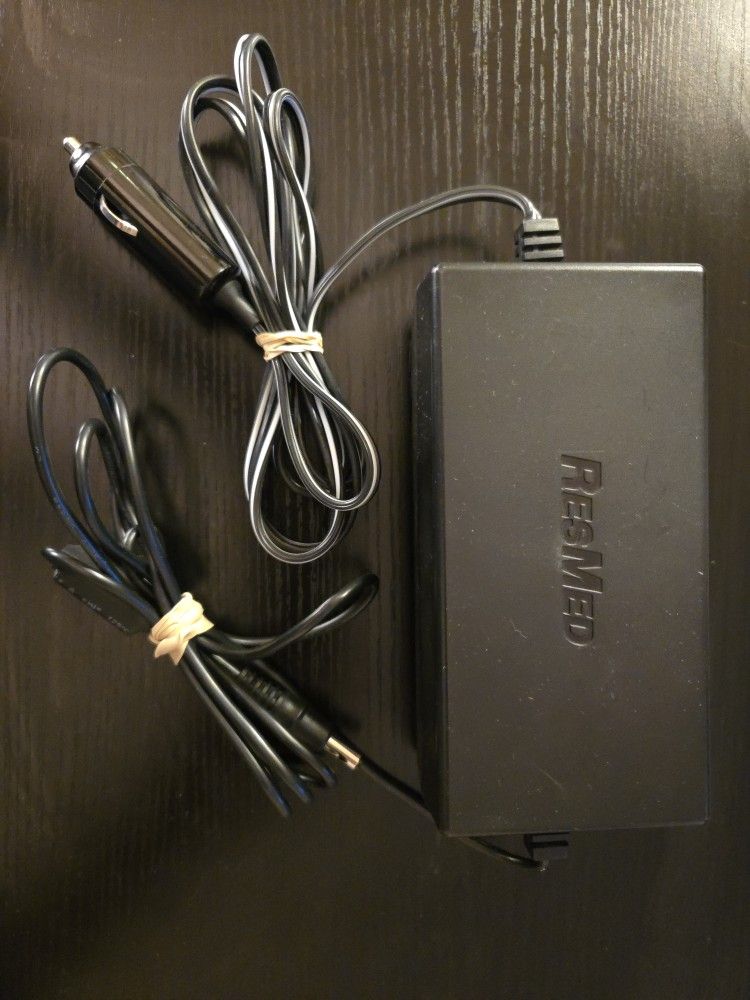 Mobile DC Power Cord for Various Respironics, Covidien and DeVilbiss CPAP/BiPAP Machines