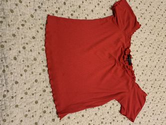 Red Off The Shoulder Shirt