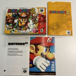 Box and Manual Only - Mario Party 2 for Nintendo 64