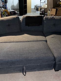 Small blue couch bed
