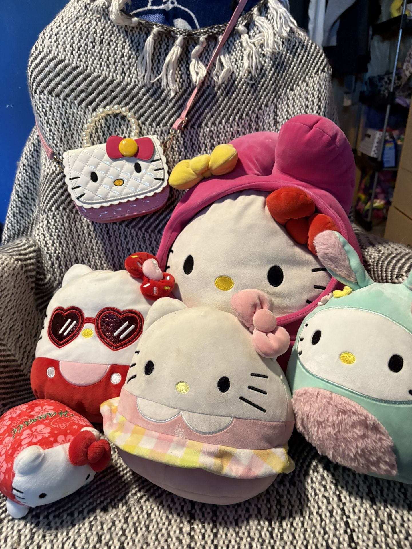Hello Kitty Bundle Plushies + Purse & Wallet