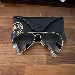 Ray-Ban Rose Gold Aviator Sunglasses