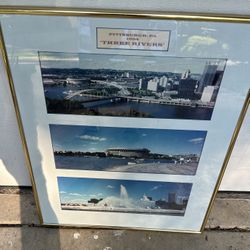Pittsburg Three Rivers Framed Art