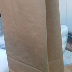 New #8-250pcs) Kraft Brown Paper Bags Reusable Grocery Bags Great Gift Bag Recyclable Shopping Bags