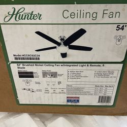 Hunter Ceiling Fan 54”