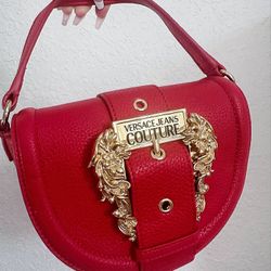 BAG VERSACE *Authenticated* RED *NEW*