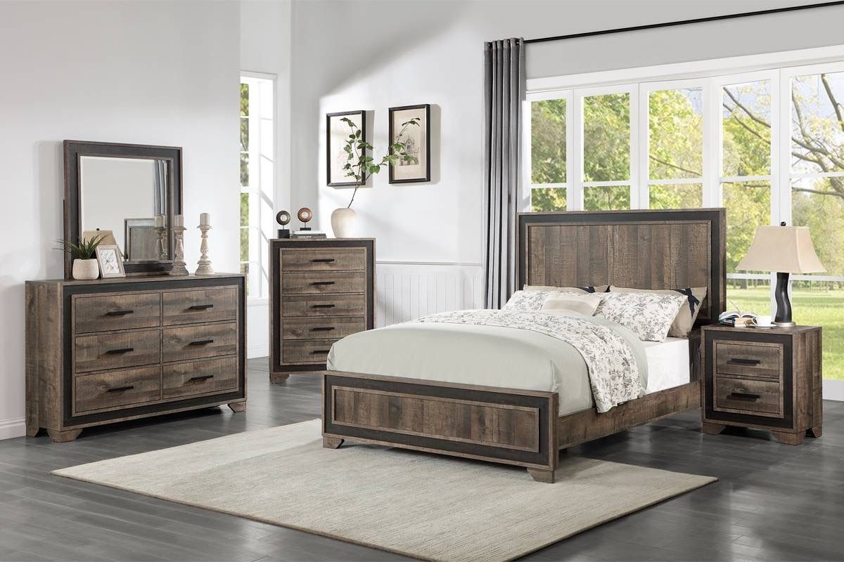 Queen Bed, 1 Night Stand, Dresser And Mirror
