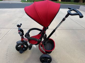 Infans 5-in-1 Toddler Tricycle Push Stroller Red