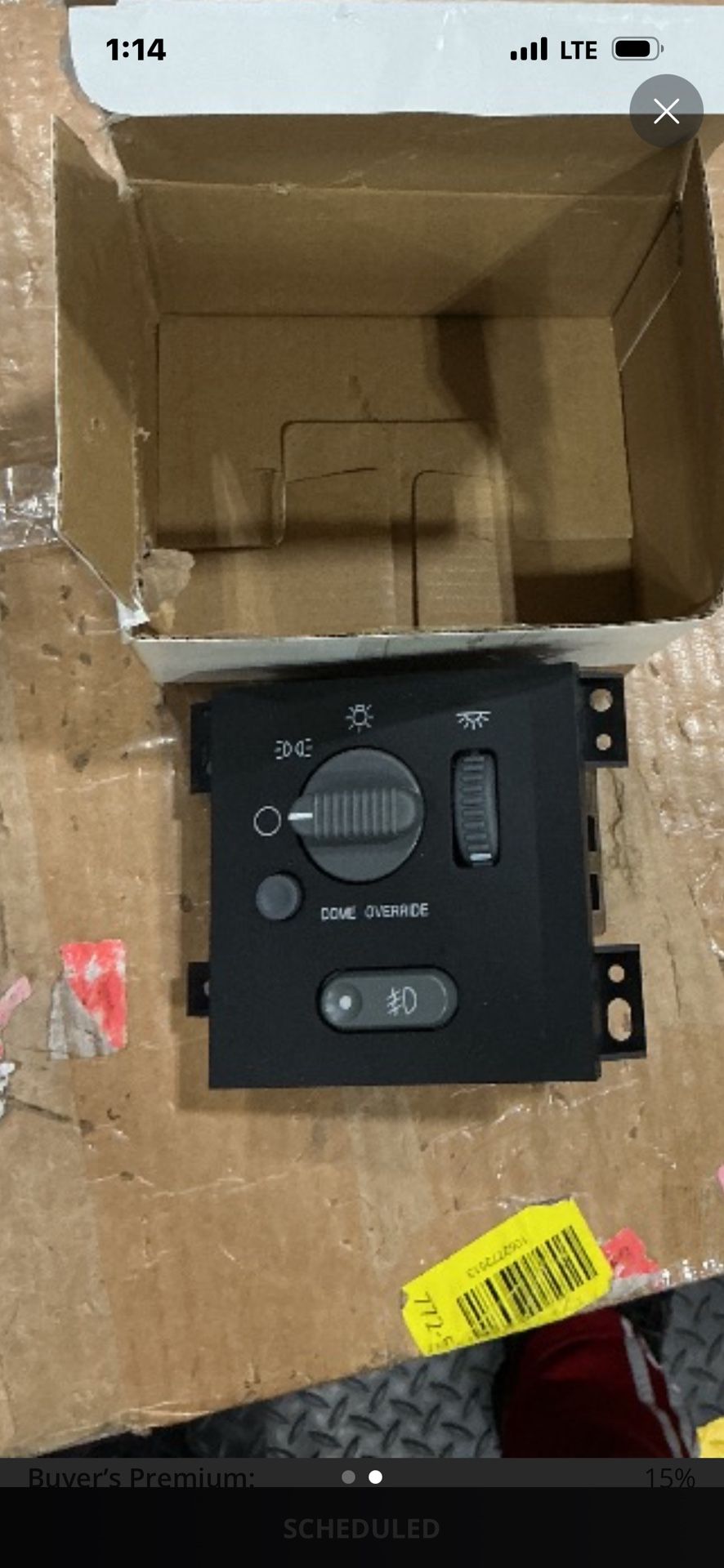 Headlight and Fog Light Switch for 1 Chevy Blazer S10 Pickup, 1 GMC Jimmy, 1 GMC Sonoma, 1 Oldsmobil Bravada - HeadLam