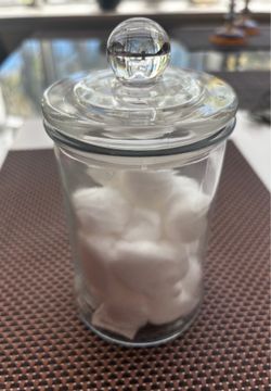 Glass Jar with Fitted Lid