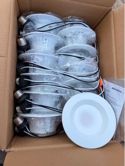 12pk LED 4” ceiling recessed light boxes