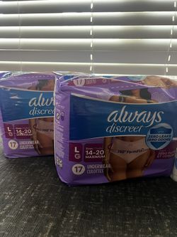 Always Discreet And Adult Wipes