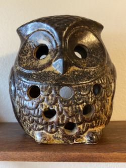 Vintage Ceramic Owl Lantern