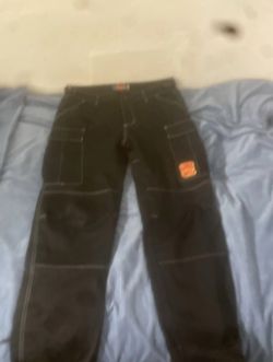 Empyre Carpenter Pants Men's Size 32 Black Utility Workwear Skate Button Fly