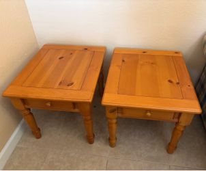 2 Wooden End tables