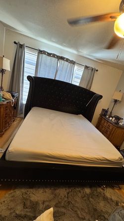 Black Velvet King size bed