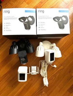 Ring Spotlight - Floodlight Cam Pro Surveillance Security - Camera 2Ways 2Talk Indoor Outdoor WIFI