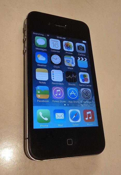 Apple iPhone 4 - 8GB (Verizon) A1349 Black | 100% batt | RARE iOS 6! Grade A