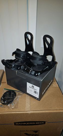 Defiance Junior Snowboard Bindings Black Small