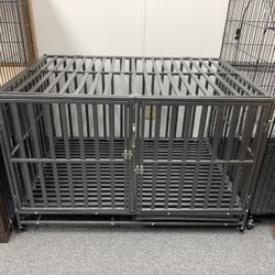 Dog Crate , Heavy Duty With Divider, 48”