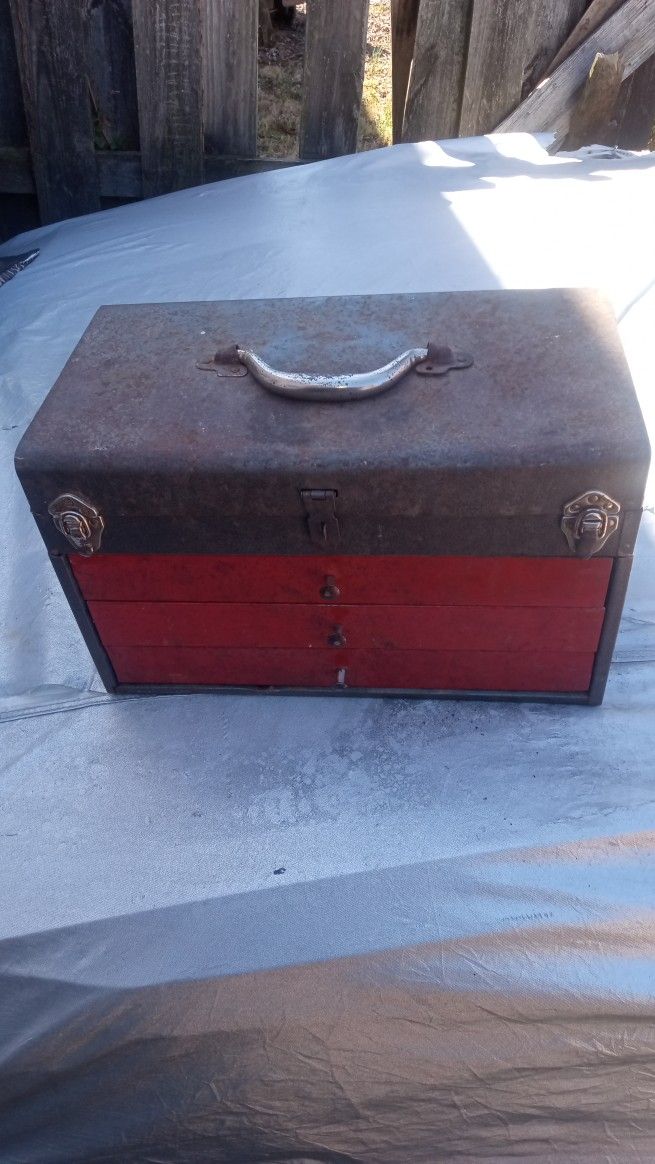 Steel Three Drawer Tool Box