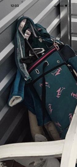 Golf Clubs And Bag And Covers