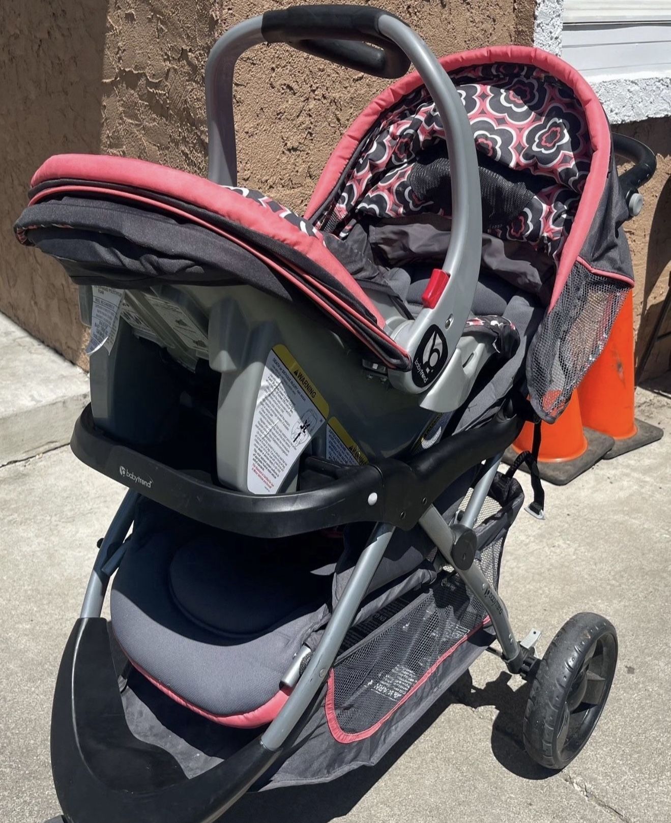 Stroller Pink Flowers