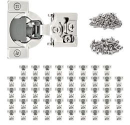 Soft Close Cabinet Hinge 105 Degree 50 Pack 1/2" Or 3/4" Overlay