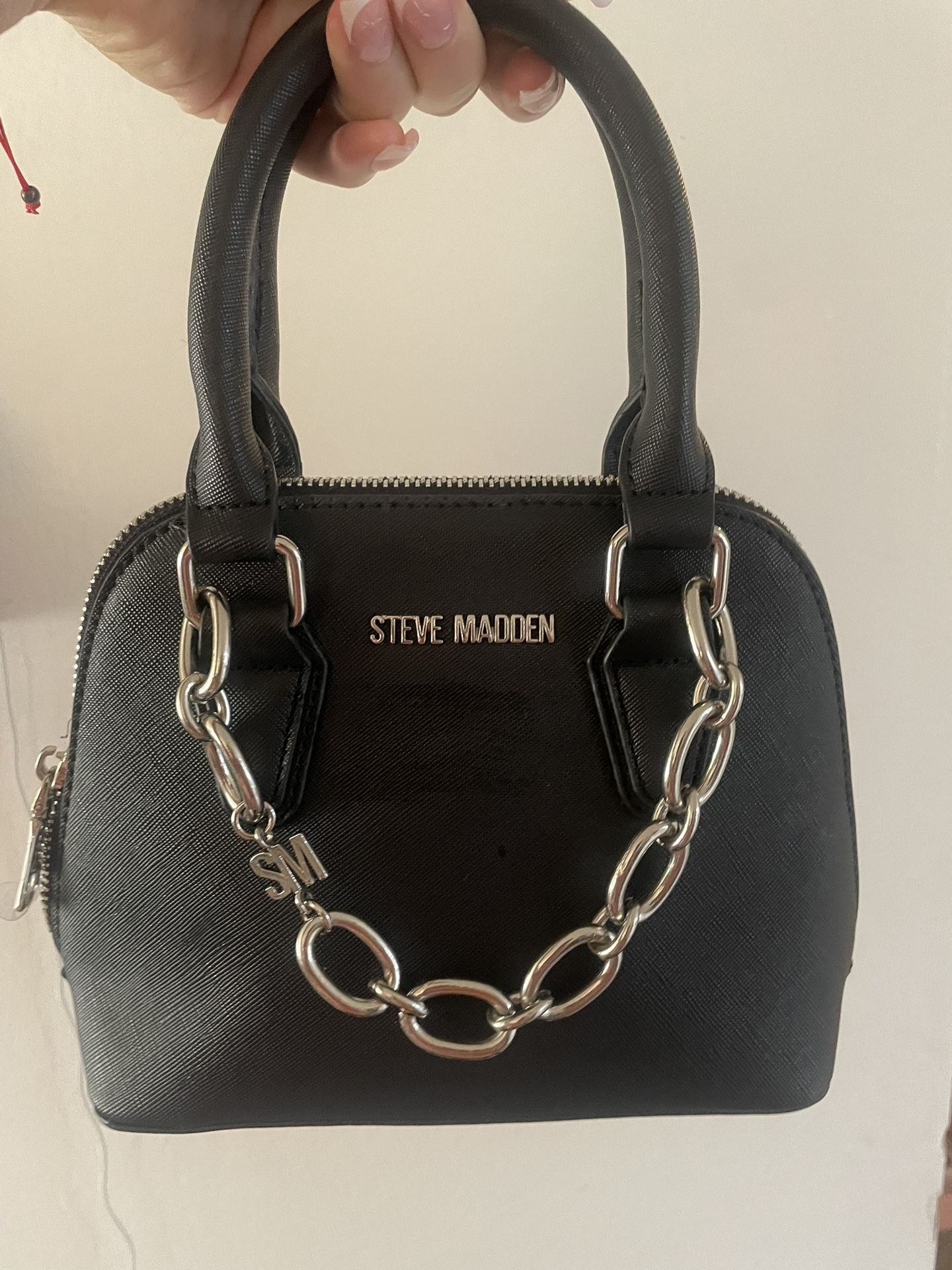 Steve Madden Mini Purse With Silver Chain Accent