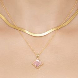 Brand new 14K gold plated necklace and earrings