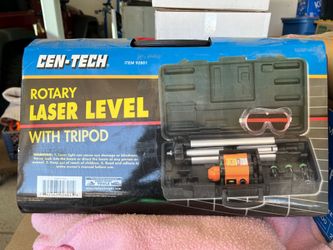 Rotary laser level with tripod
