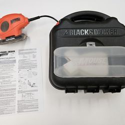 Black & Decker Mouse Sander/Polisher with Case & Pads - $15