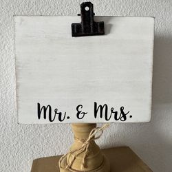 Picture holder frame Mr.&Mrs | Good condition