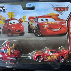 Mattel Disney Pixar Cars Lightning McQueen & Maddy McGear 2-Pack