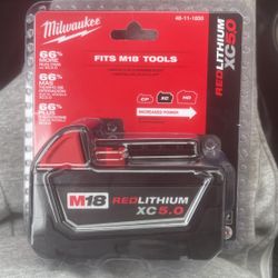 Milwaukee M18 Xc5 Battery Unopened 