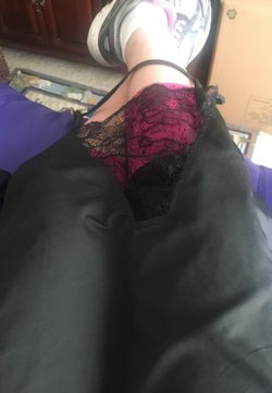 Black tank top ...