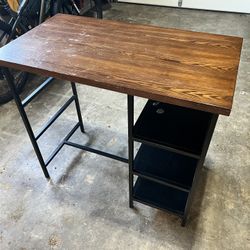 Desk/Bench with 3 built-in Shelves - 40” Wide