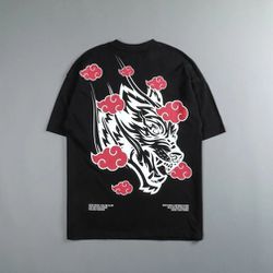 Darc Sport Wolf Cloud V1 Naruto Oversized T Shirt Gym  Clothes