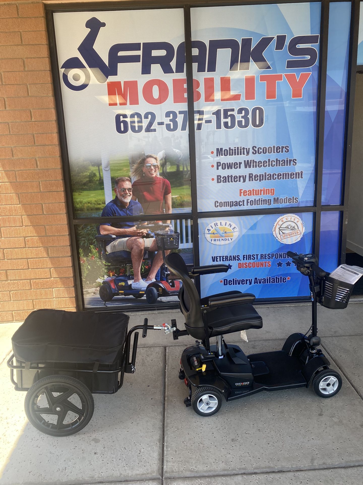 Pride Gogo Ultra X 4 Wheel Scooter w/ Wagon