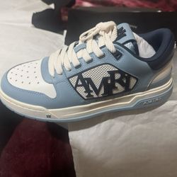 Amiri Classic Low Top leather Ocean Sky, brand New 