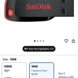 Sandísk Cruzer 16gb flash drives  quantity 10