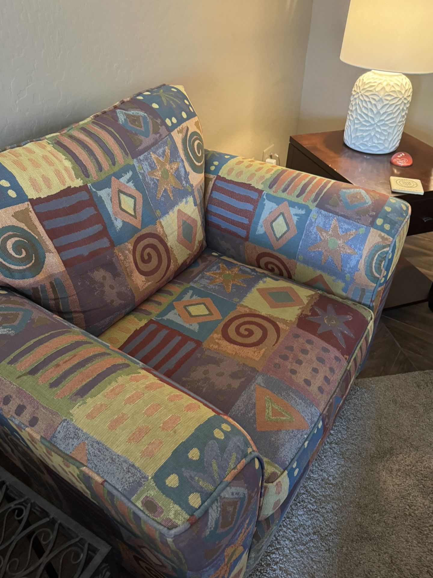 Oversized Large Patterned Chair