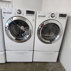 LG SET STEAM WASHER AND GAS DRYER LIKE NEW 💢 