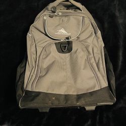 High Sierra Rolling Backpack - Gray/Black 