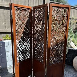 Mid Century Vintage ROSEWOOD 4 Panel Room Divider