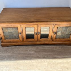 Solid Oak Entertainment Center 