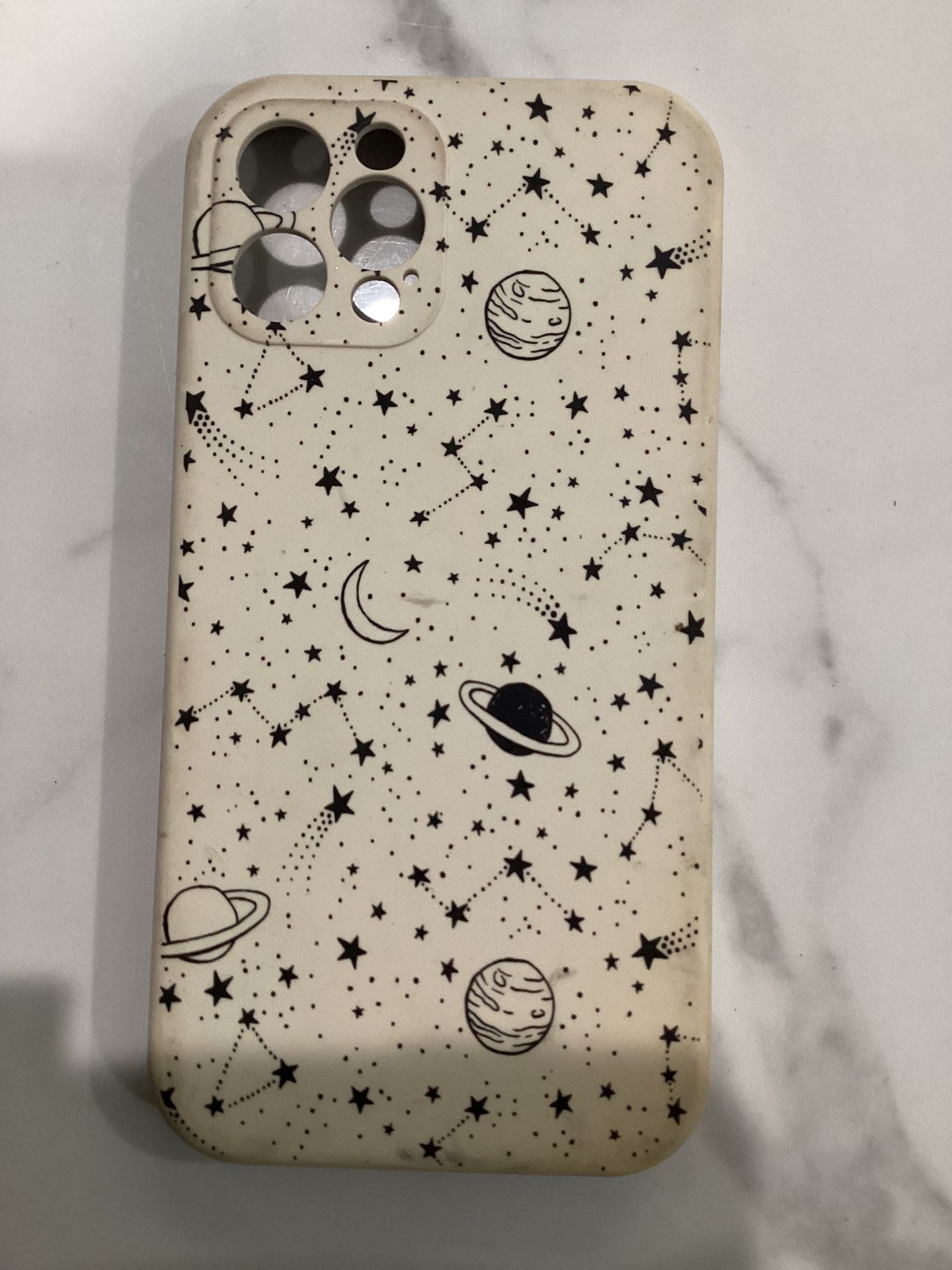 Sun Moon Stars Planets Cell Phone Case for iPhone 15