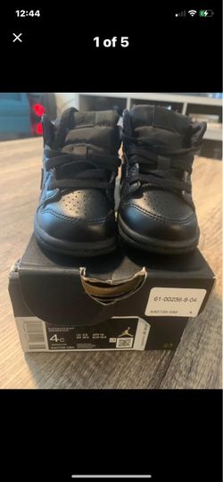 Air Jordan 1 Toddler Sneakers Size 4C Black