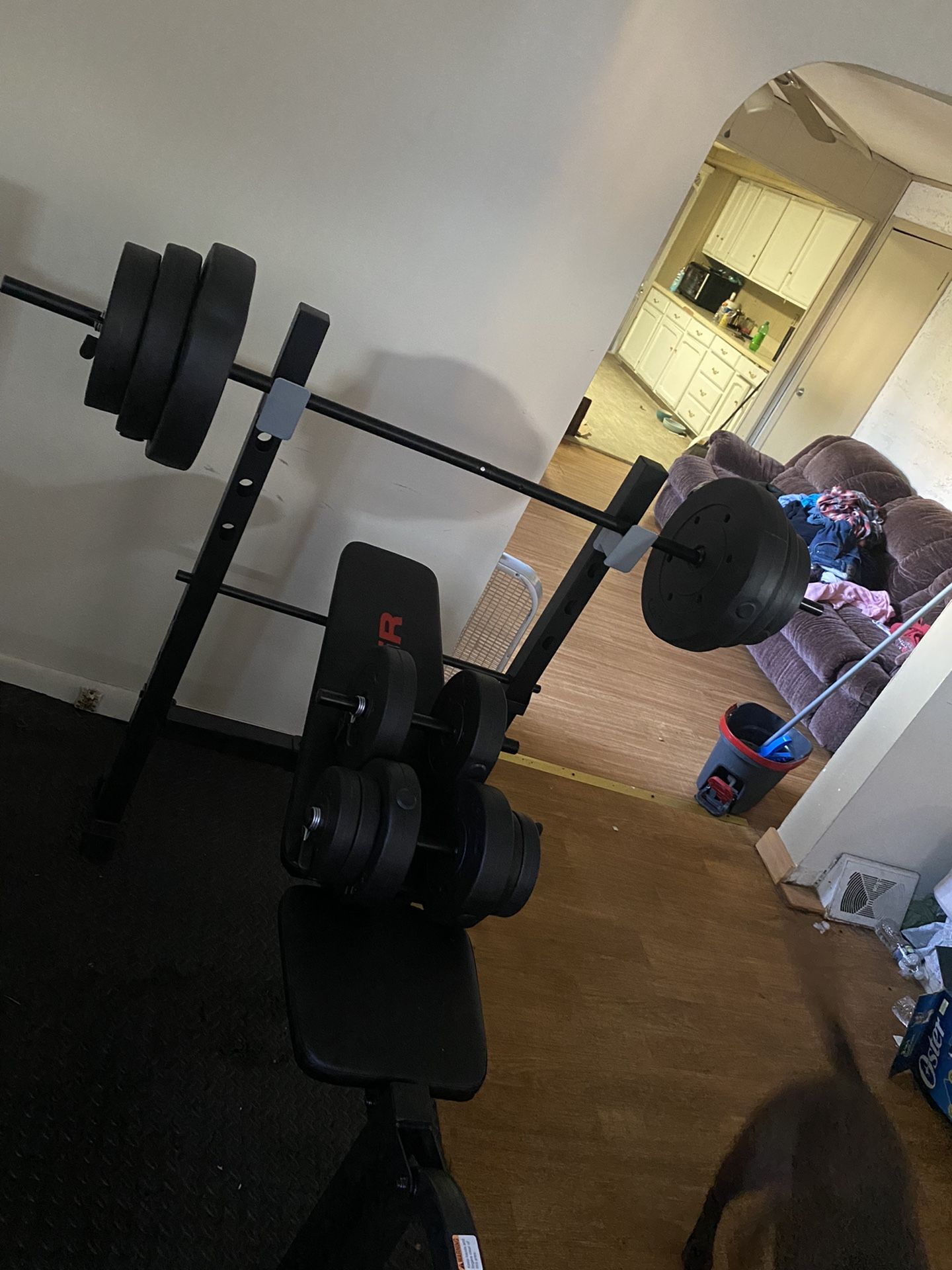 Weight Bench With Weights 