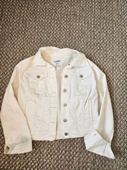 Women's old navy white jean jacket